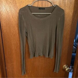 Olive Long Sleeve Top